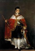 King Ferdinand VII with Royal Mantle Francisco de goya y Lucientes